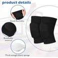 thumbnail image 2 of Genouillères de Protection pour Volleyball Danse Basketball Course Football Jogging Cyclisme Noir, Taille m, 2 of 5