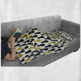 thumbnail image 6 of Yellow and Black Soft Flannel Fleece Throw Blanket, Exotic Getaway Themed Illustration Fresh Summer Season Food, Cozy Plush for Indoor and Outdoor Use, 60" x 80", Earth Yellow and Black, by Ambesonne, 6 of 6