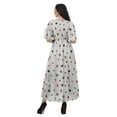 thumbnail image 3 of Moomaya Short Sleeve Tunic Womens Cocktail Dresses Printed Cotton Slub Dress, 3 of 6