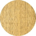 thumbnail image 1 of Ahgly Company Indoor Round Abstract Brown Modern Area Rugs, 7' Round, 1 of 4