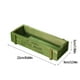 thumbnail image 2 of Caja de maceta de madera verde 1pcs Rectangle Succulent Plant Pot Storage Box Organizer, Plantas suculentas Vintage Floral Plant Container para decoración de ventanas de hogar oficina, 2 of 7