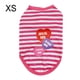 thumbnail image 5 of Greeniant Chalecos a rayas con letras para mascotas, camisetas con absorción de sudor, ropa bonita para cachorros, camisas para perros, disfraces, Type3 NO3 Greeniant PT003718-11, 5 of 6