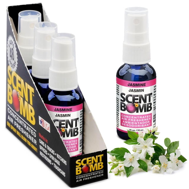 Spray ambientador Scent Bomb aroma jazmín 30 ml pack de 4