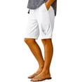 thumbnail image 2 of Mifsaly Womens High Waisted Linen Shorts High Waisted Summer Shorts Lightweight Relaxed Breathable Casual Beach Vacation Outfits with Pockets 2026 XXL, 2 of 6