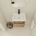 thumbnail image 4 of 18'' Floating Wall-Mounted Bathroom Vanity with Ceramic Sink & Soft-Close Cabinet Door, For Small Bathroom, 4 of 9