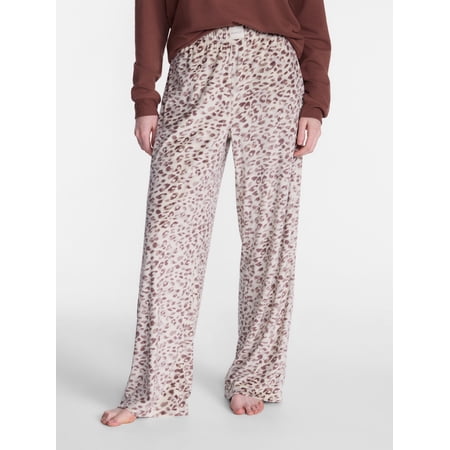 Joyspun Women's Velour Sleep Pants, Sizes XS-3X
