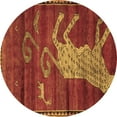 thumbnail image 1 of Ahgly Company Indoor Round Animal Brown Traditional Area Rugs, 7' Round, 1 of 4