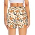 thumbnail image 3 of Picia Autumn With Hedgehog Pattern Women's 2 in 1 Athletic Running Shorts High Waisted Workout Casual Gym Sweat Shorts with Comfy Liner Zipper Pockets-Small, 3 of 9