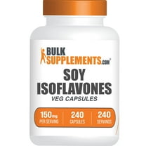 BulkSupplements Soy Isoflavones Capsules - Soy Isoflavones Supplement - Vegan & Gluten Free, 1 Capsule per Serving (150mg), 240 Count