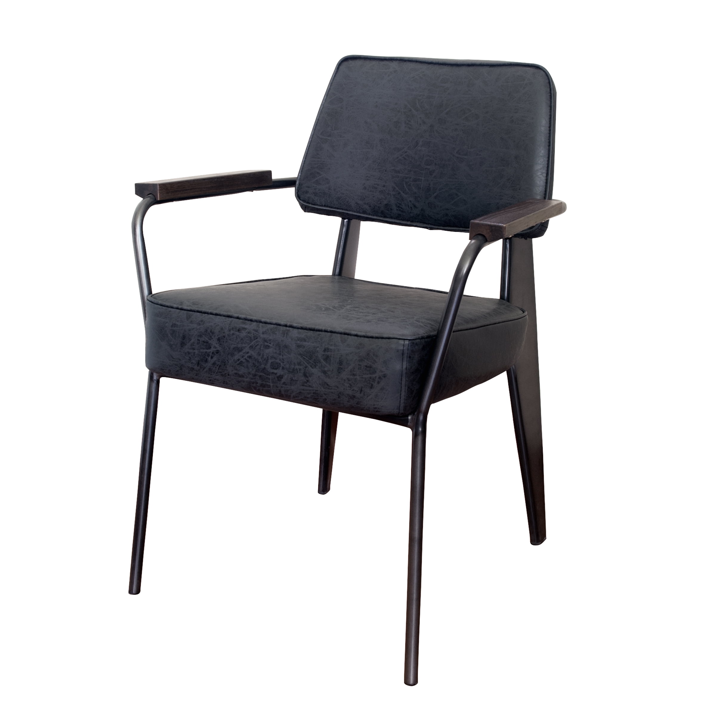 AmeriHome 2 Piece Fauteuil Direction Accent Chair Set - Black