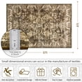 thumbnail image 6 of Cydiria Vintage Boho Traditional Oriental Faux Wool Area Rug,4' x 6', Brown, 6 of 7