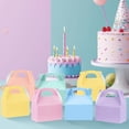 thumbnail image 4 of Pastel Party Favor Treat Boxes, Colorful Paper Candy Gift Gable Boxes for Party Favors, Pastel Goodie Box for Birthday Wedding Spring Easter Parties Supplies Decorations, 4 of 6