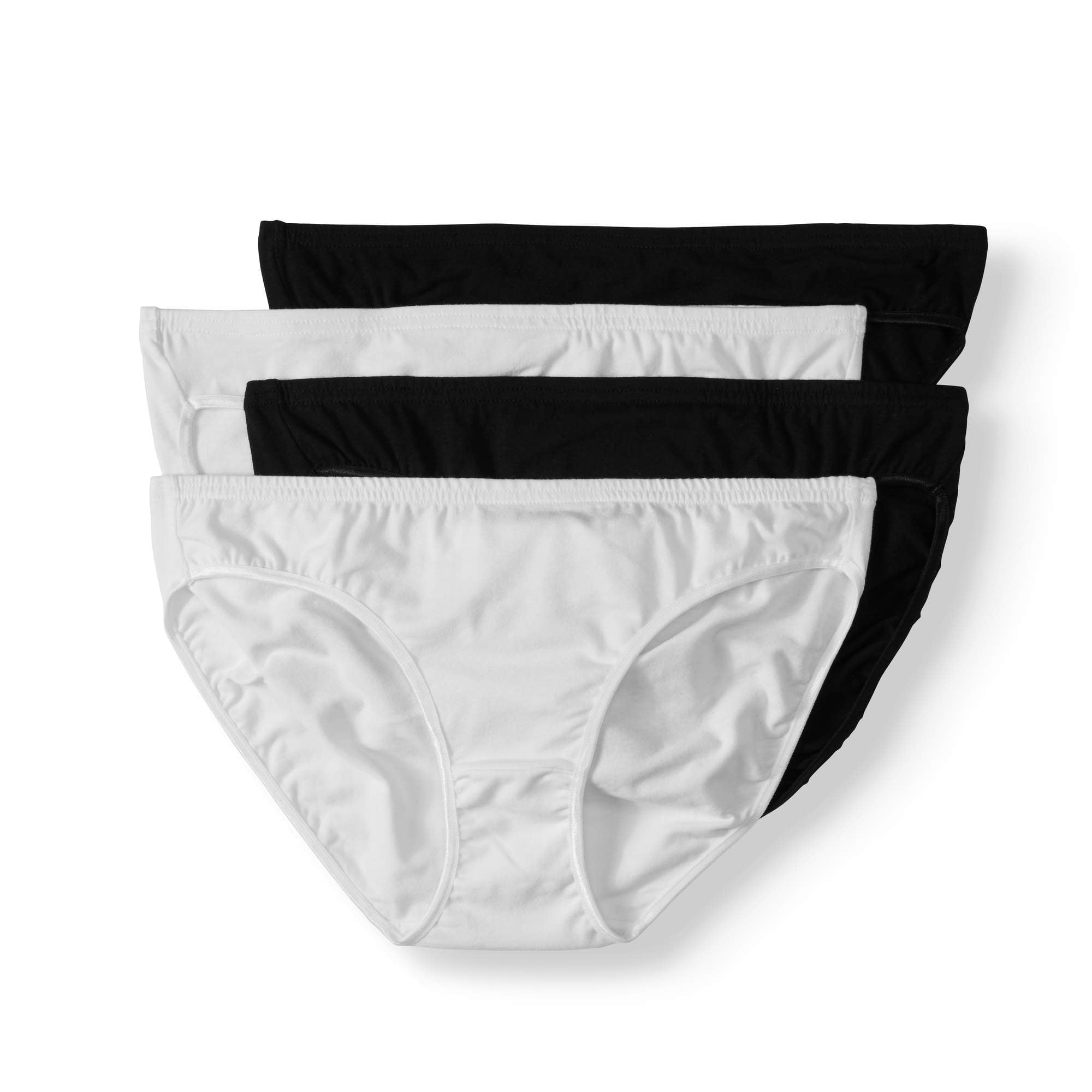 Best Fitting Panty Women's Cotton Stretch Bikini Panties, 4Pack