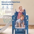 thumbnail image 3 of Vipuse 9 in 1 Toddler Slide Playset for Kids Indoor/Outdoor for Toddlers Age 1+, Blue & Gray, 3 of 14