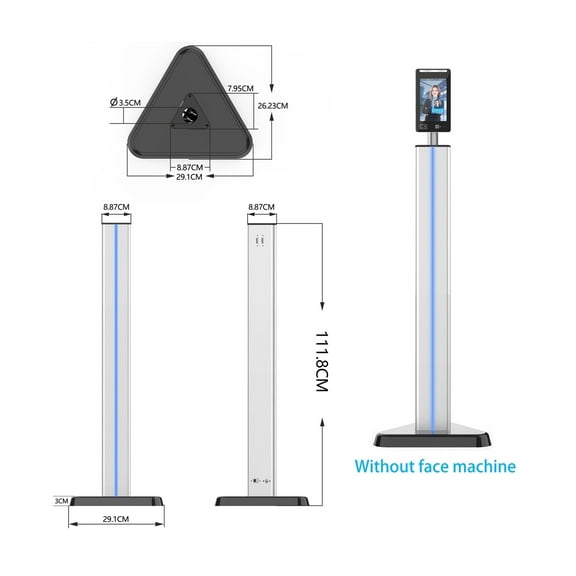 Biometric Fingerprint Time Clock, Face Recognition Attendance Machine Function Development TFT LCD Display Equipment Machines ,Attendance Accuracy