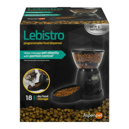Aspen Pet Le Bistro Programmable Food Dispenser 5lb Petmate 24232