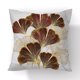 thumbnail image 1 of Funda de almohada con estampado de hojas de Ginkgo, cubierta de cojín decorativa para el hogar, de lino dorado, para sofá y coche, 45x45CM, 1 of 4