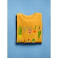 thumbnail image 3 of Cactus Collage Stencil Art Sweatshirt Women -Image by Shutterstock, Female Large, 3 of 4