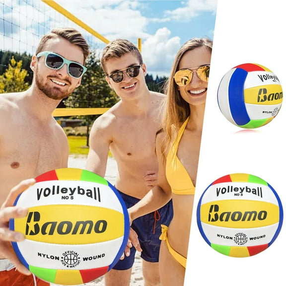 Leather Volleyball Official Size 5 for Indoor Outdoor Play | Beach and Court Volleyball for Competitive Competition and Recreation
