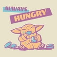 thumbnail image 2 of Mens Star Wars: The Mandalorian and Grogu The Child Always Hungry Drawing T Shirt, 2 of 5