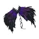 thumbnail image 3 of Chal de plumas, accesorio para disfraz de Halloween, de plumas artificiales Púrpura y negro, 3 of 8
