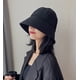 thumbnail image 2 of Sombrero de pescador negro para mujer, gorra informal de algodón de color sólido, visera de playa para exteriores, sombrero para el sol, gorra de pescador para mujer y niña, 1 unidad-negro JAMW Sencillez, 2 of 5