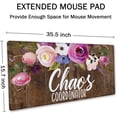 thumbnail image 2 of Large Mouse Pad, Full Desk XXL Extended Gaming Mouse Pad 35.5" X 15.7", Waterproof Desk Mat Stitched Edges, Non-Slip Laptop Computer Mousepad for Office and Home, Chaos Coordinator Funny Quote, 2 of 6
