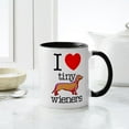 thumbnail image 4 of CafePress - I Heart Tiny Wieners - 11 oz Ceramic Mug - Novelty Coffee Tea Cup, 4 of 4