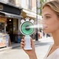 thumbnail image 5 of Mini USB Rechargeable Handheld Fan with Desktop Base, Portable Small Electric Fan for and Outdoor Use, Quiet Cooling Fan, Perfect for Personal Cooling at Home/Travel/Easter Gifts, 6*1.6in, White, 5 of 6