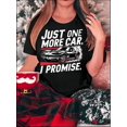 thumbnail image 1 of Stylish Women'S Short-Sleeve T-Shirt Featuring a Creative Print of a Cool Sports Car, Perfect for Casual Summer Wear During Holidays., 1 of 8
