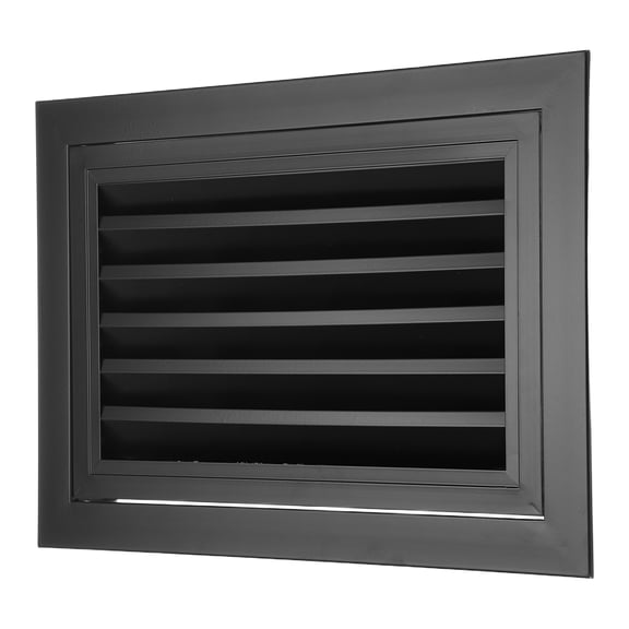 Uxcell 10" x 16" Aluminum Gable Vent, 1Pcs Return Grille Gable Louver Air Vent with Screen Mesh Filter Removable Door for Sidewall Wall Ceiling Floor Attic Shed HVAC System, Black