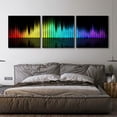 thumbnail image 2 of wall26 3 Panel Canvas Wall Art Music Note Pictures Home Wall Decorations for Bedroom Living Room Paintings Canvas Prints Framed - 16"x16"x3 Panels, 2 of 4