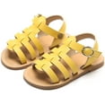 thumbnail image 3 of Girls Sandal Open toe Strap Toddler Summer Shool Flats, 3 of 7