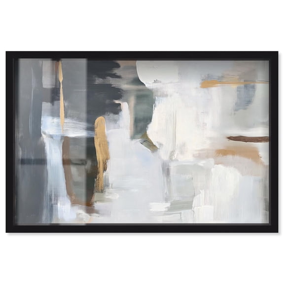 Stratum III Shadowbox Print Abstract Decor by Art Remedy, Black Frame, 15 x 10