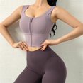 thumbnail image 3 of para Mujer Cómodo Yoga con Almohadillas XL violeta claro Colcomx Sujetadores deportivos para mujer, 3 of 8