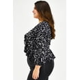 thumbnail image 2 of Blusa escote con nudo Roman Fashion Tallas Extras 1848 Negro 40, 2 of 7