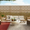 thumbnail image 4 of 76 in x47 in Decorative Privacy Screen Outdoor Divider with Stand, 4 of 5