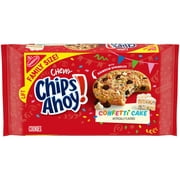CHIPS AHOY! Chewy Confetti Cake Chocolate Chip Cookies with Sprinkles, Family Size, 14.38 oz
