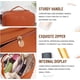 thumbnail image 2 of Bolso cosmético de viaje portátil Bolso cosmético de cuero suave de PU grande JM  JM, 2 of 5
