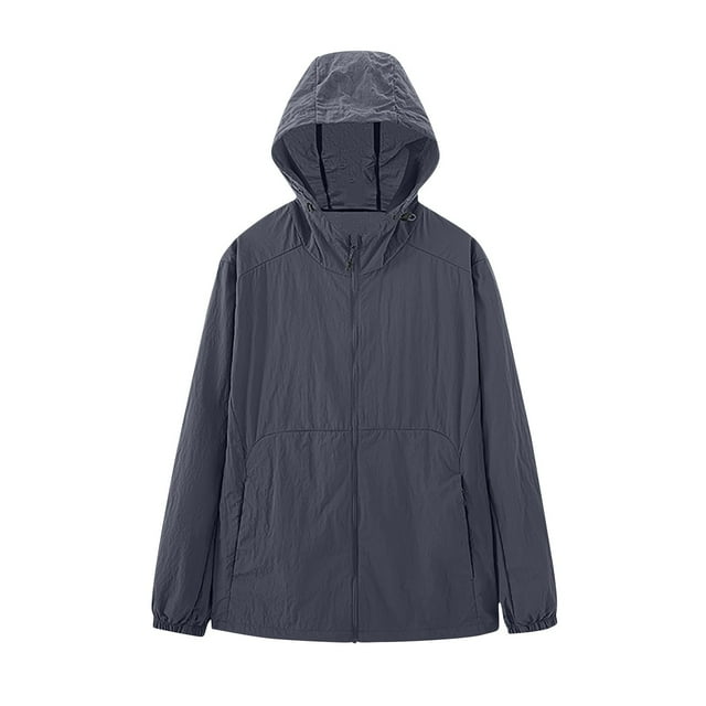 biudgviw Manteaux de Pluie pour Femmes Imperméables Légers Coupe-Vent d'Extérieur pour Course Randonnée Imperméable à Fermeture Éclair Manteau de Pluie à Capuche Manteau d'Extérieur