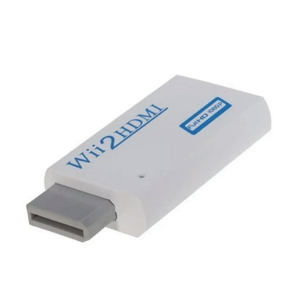 FOR White 3.5mm Audio Video Output For Wii to HDMI Wii2HDMI Adapter Converter Full HD 1080P Output HDTV Monitor