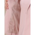 thumbnail image 5 of DARING DIVA 2Pcs Women's Sleeveless Dress Notched Lapel Blazer Suit Set L Pink, 5 of 5