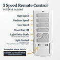 thumbnail image 4 of Prominence Home 52" Ceiling Fan, LED Light, Remote Control, Flush Mount, Espy, White, 4 of 12