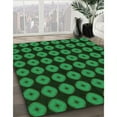 thumbnail image 2 of Ahgly Company Indoor Square Patterned Dark Forest Green Area Rugs, 6' Square, 2 of 6