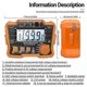 thumbnail image 5 of Digital Insulation Resistance Tester - Megohmmeter with 100V, 250V, 500V, and 1000V Ranges, 5 of 5