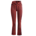 thumbnail image 3 of asdoklhq Yoga Pants for Women,Flare Plaid Pants High Waisted Workout Leggings Stretchy Tummy Control Bootcut Yoga Pants, 3 of 4