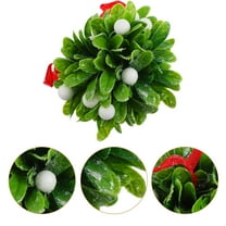 HOOWIFFY Green Christmas Decorative Wall Hanging Indoor Artificial Plant Ornament for Holiday Home Decor
