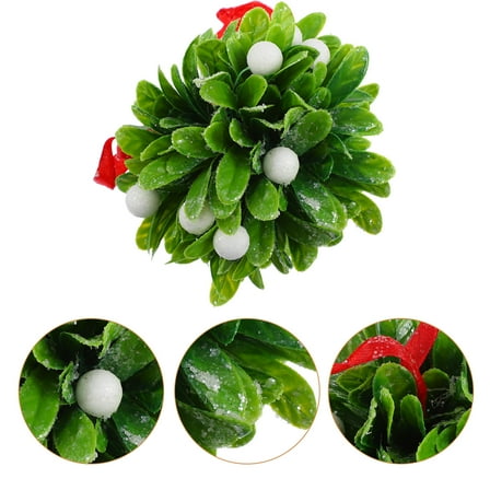 HOOWIFFY Green Christmas Decorative Wall Hanging Indoor Artificial Plant Ornament for Holiday Home Decor