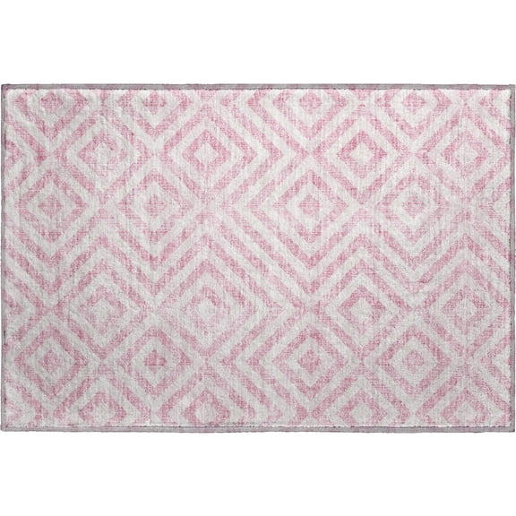 Dalyn Rugs Premium Machine Washable Mayfield AMF733 Pink 1'8" x 2'6" Rug