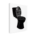 thumbnail image 2 of Becky Thorns 'Bathroom Puns IV Black' Canvas Art, 2 of 3